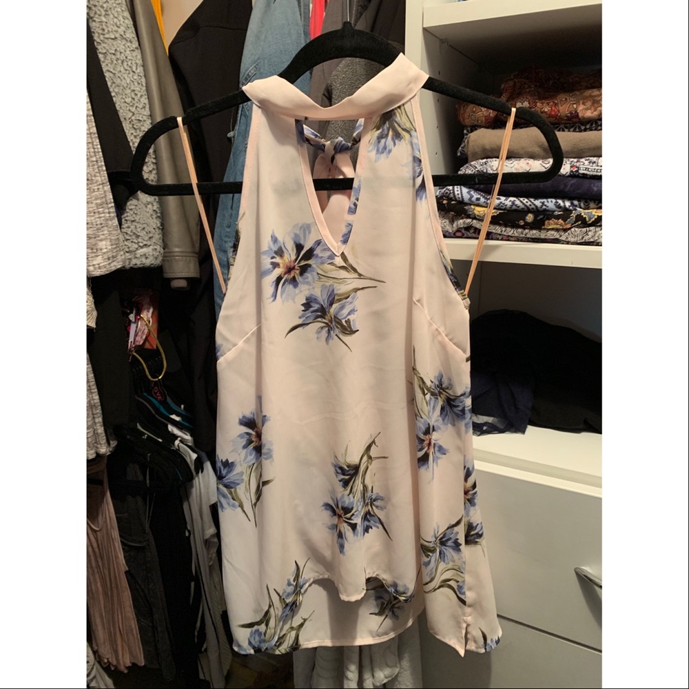 Halter tank with open back!